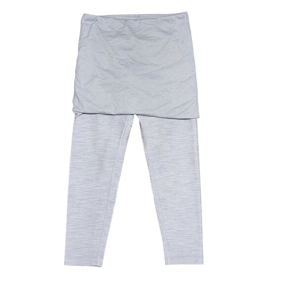 lululemon athletica Pants - Lululemon Yin To You Crop Leggings Size 4 Heather Gray Skirted Leggings
